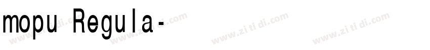 mopu Regula字体转换